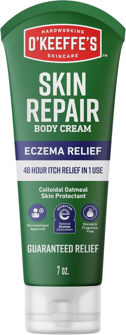 O’Keeffe’s Skin Repair Eczema Relief Body Cream, 7oz Tube (Pack of 1)
