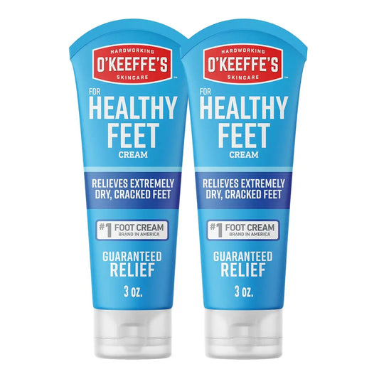 O'Keeffe's for Healthy Feet Foot Cream, 3 oz Tube, 2-Pack, Non-Greasy
