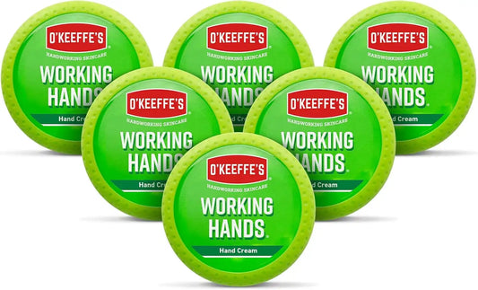 O'Keeffe's K0350002-6 Working Hands Hand Cream in Jar (6 Pack), 3.2 oz