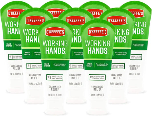 O'Keeffe's K0290004-9 Working Hands Hand Cream Tube (9 Pack), 3 oz