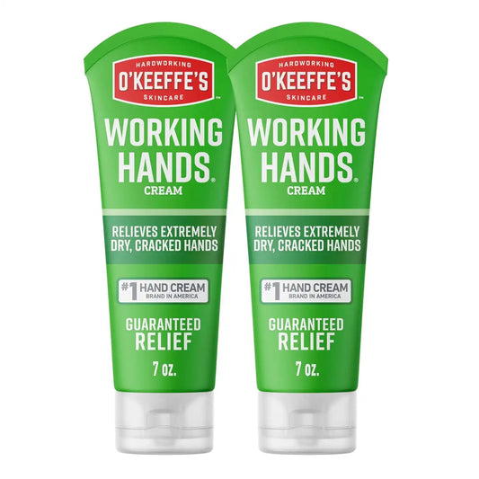 OKeeffes Working Hands Hand Cream for Extreme Dryness, 7 oz Tube, 2-Pack